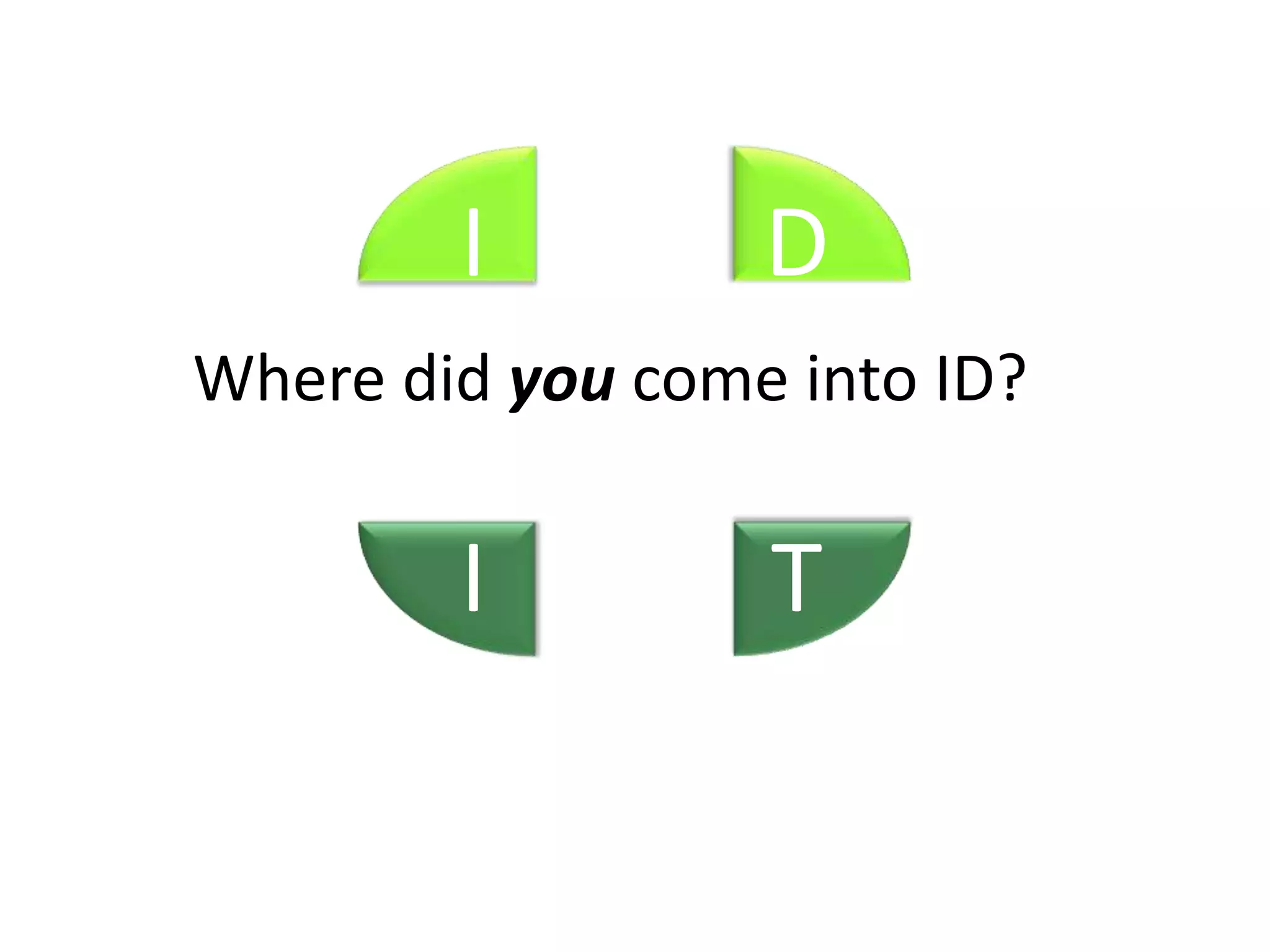 IDWhere did you come into ID? TI