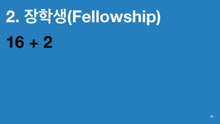 2. 장학생(Fellowship)
16 + 2
23
 