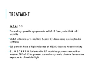 the detalied description and treatment of sle.pptx