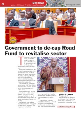 MINISTRY OF ROADS AND HIGHWAYS NEWS LETTER | PDF