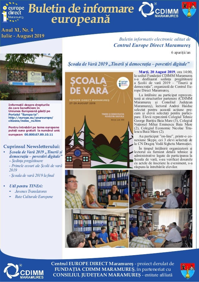 Newsletter Ed Maramures Iul Aug 2019