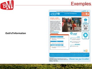 5
Exemples
5
Outil d’information
 