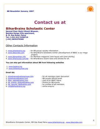 Newsletter Jan07 Modified