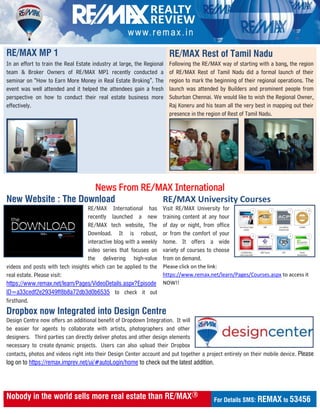 RE/MAX India Newsletter May 2013 | PDF