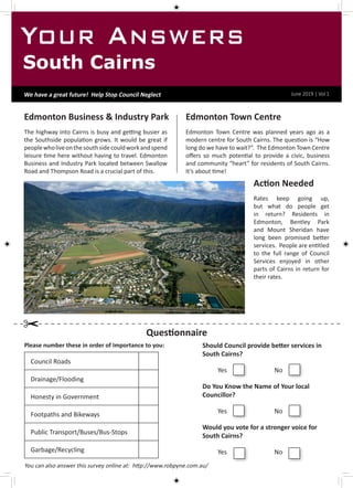 Newsletter South Cairns | PDF