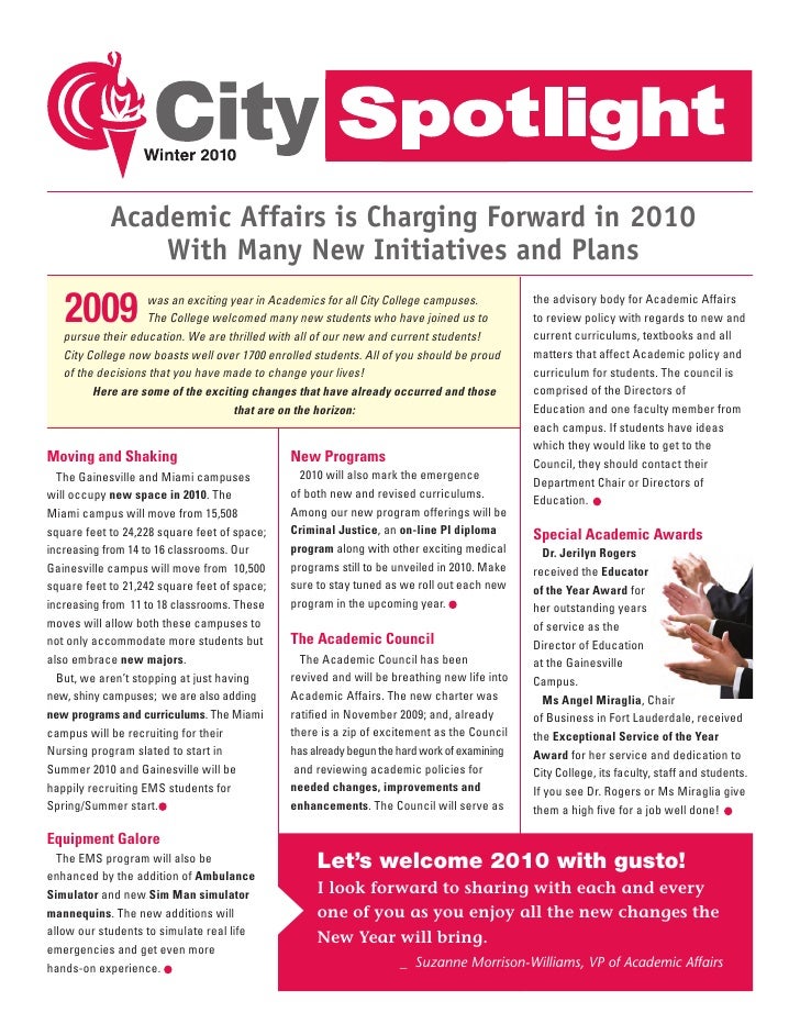 Newsletter Winter 10 Newsletter Winter 10