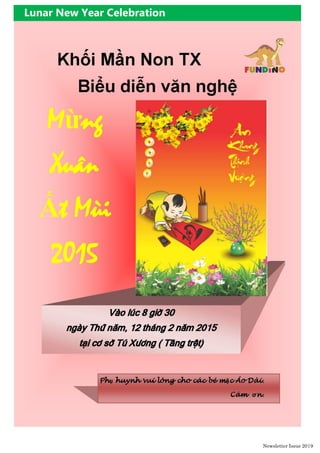 Newsletter Issue 20|9
Lunar New Year Celebration
 