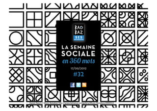 LA SEMAINE
                                     SOCIALE
                                       en 360 mots
                                                 17/09/2012

                                                    #32



Daniel	
  Reed	
  //	
  Music	
  Nota3on	
  h5p://www.behance.net/gallery/Music-­‐Nota3on/4900553	
     1	
  
 