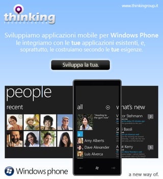 Sviluppiamo applicazioni mobile per Windows Phone!