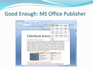 Operating In-HouseCONS