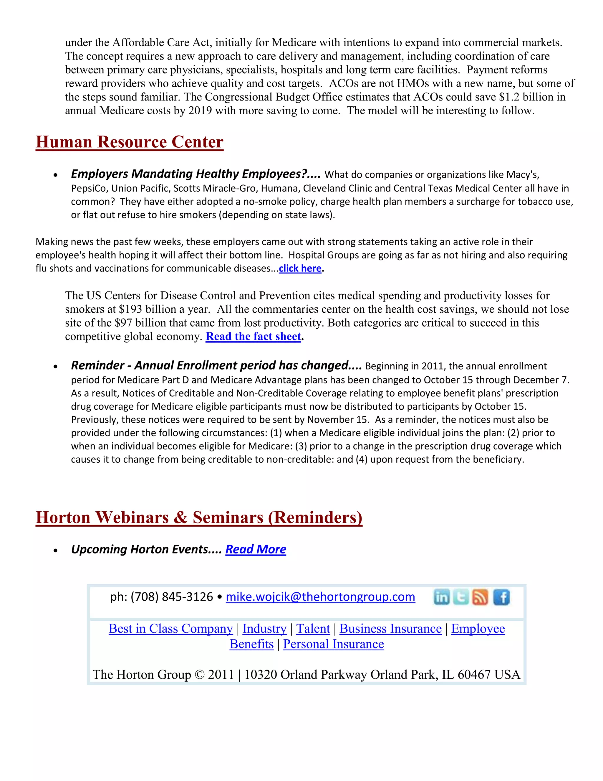 Newsletter Discussing Debt