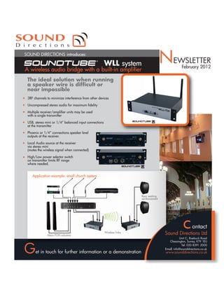 News letter Soundtube WLL system