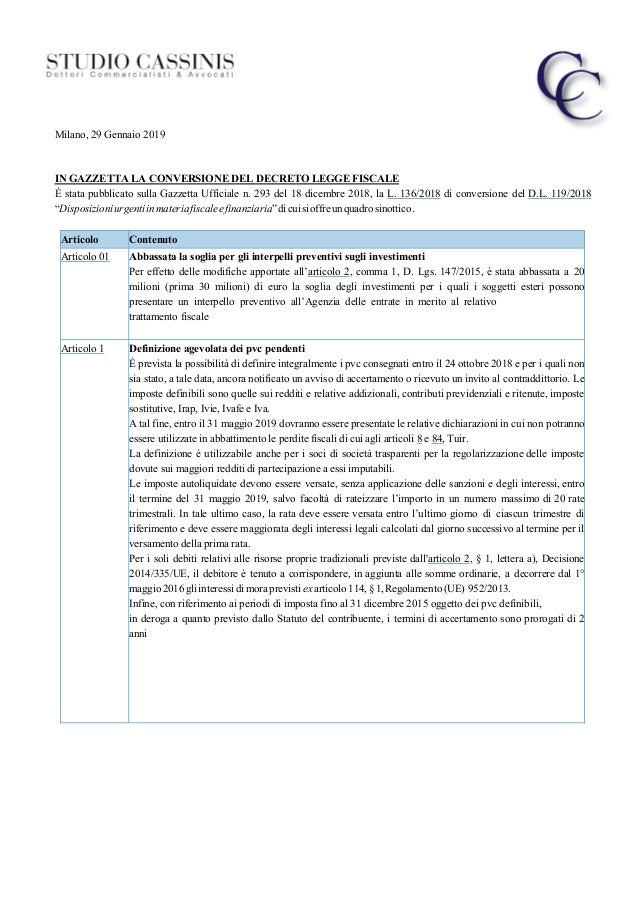 Datazione per 2 1/2 anni