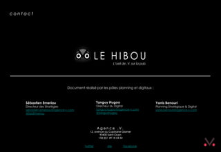 Newsletter #9 - Le Hibou Agence .V. du 15 Juin 2012 SPECIAL OUTDOOR