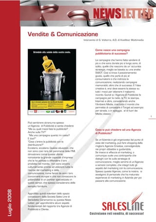 Newsletter Luglio 2008