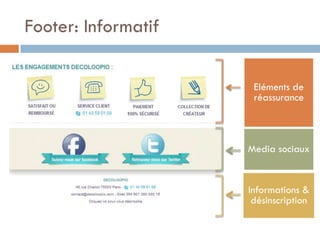Footer: Informatif

                      Eléments de
                      réassurance



                     Media sociaux


                     Informations &
                      désinscription
 
