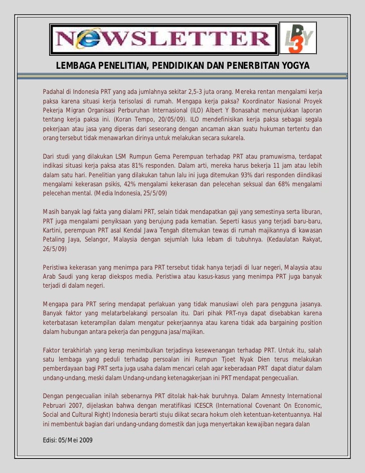 Newsletter 05 Mei 09