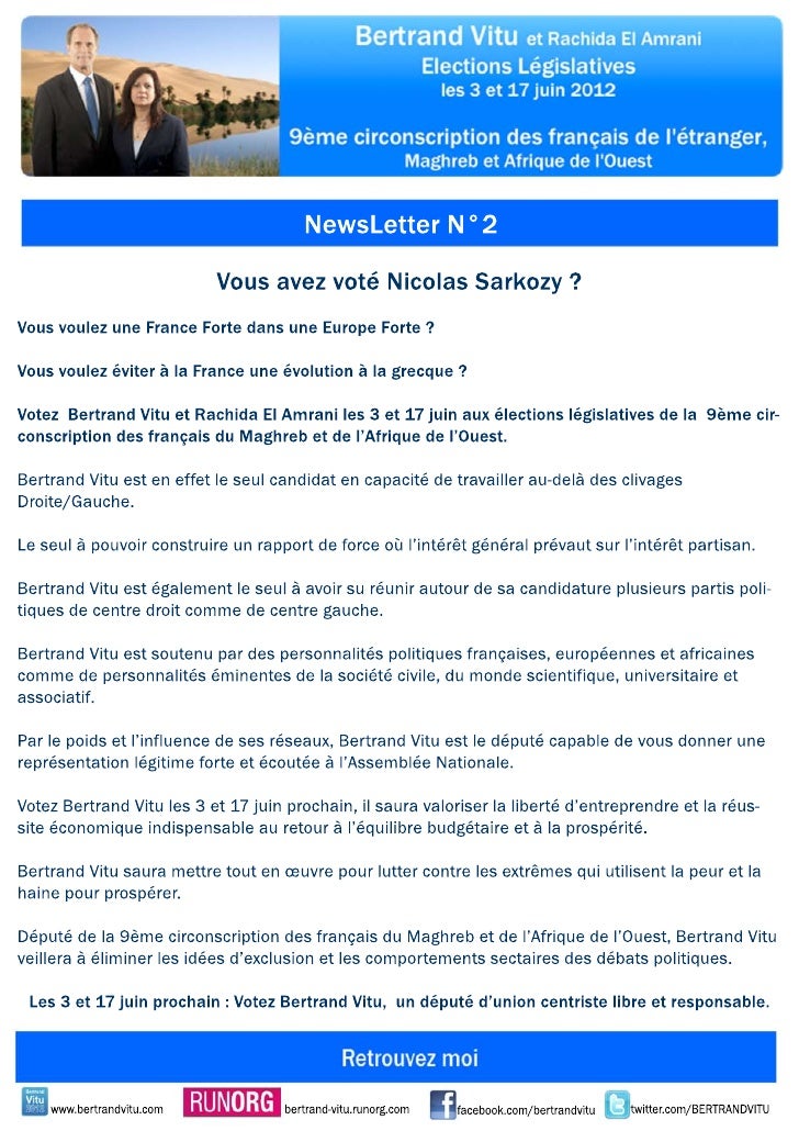 Newsletter N 2 De Bertrand Vitu