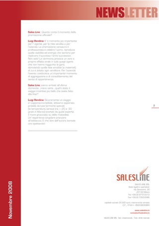 Newsletter Novembre 2008