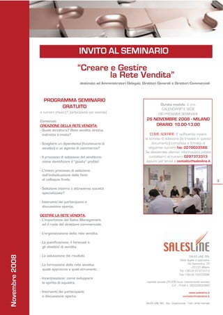 Newsletter Novembre 2008