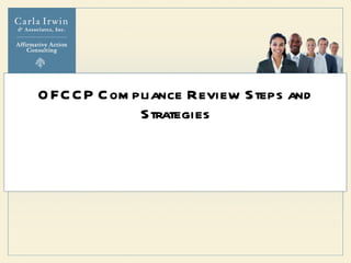 OFCCP Compliance Review Steps and Strategies 