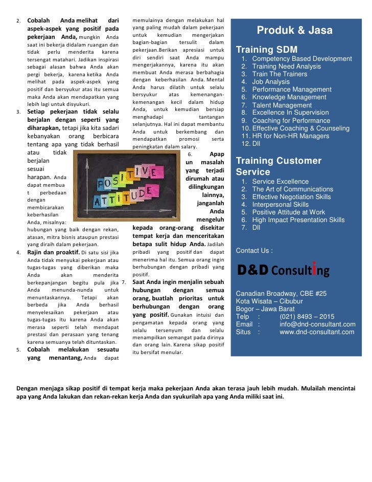 Newsletter Positive Attitude