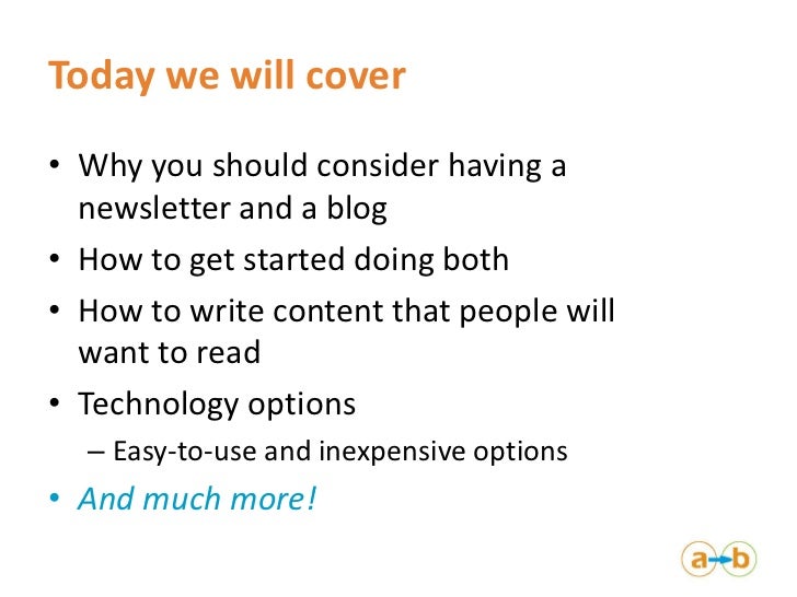 how to write a newsletter
