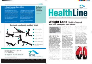 Weight Loss (Bariatric Surgery): Myths, facts and frequently asked questions
