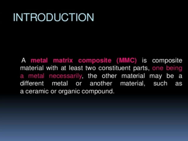 metal matrix composite | PPT