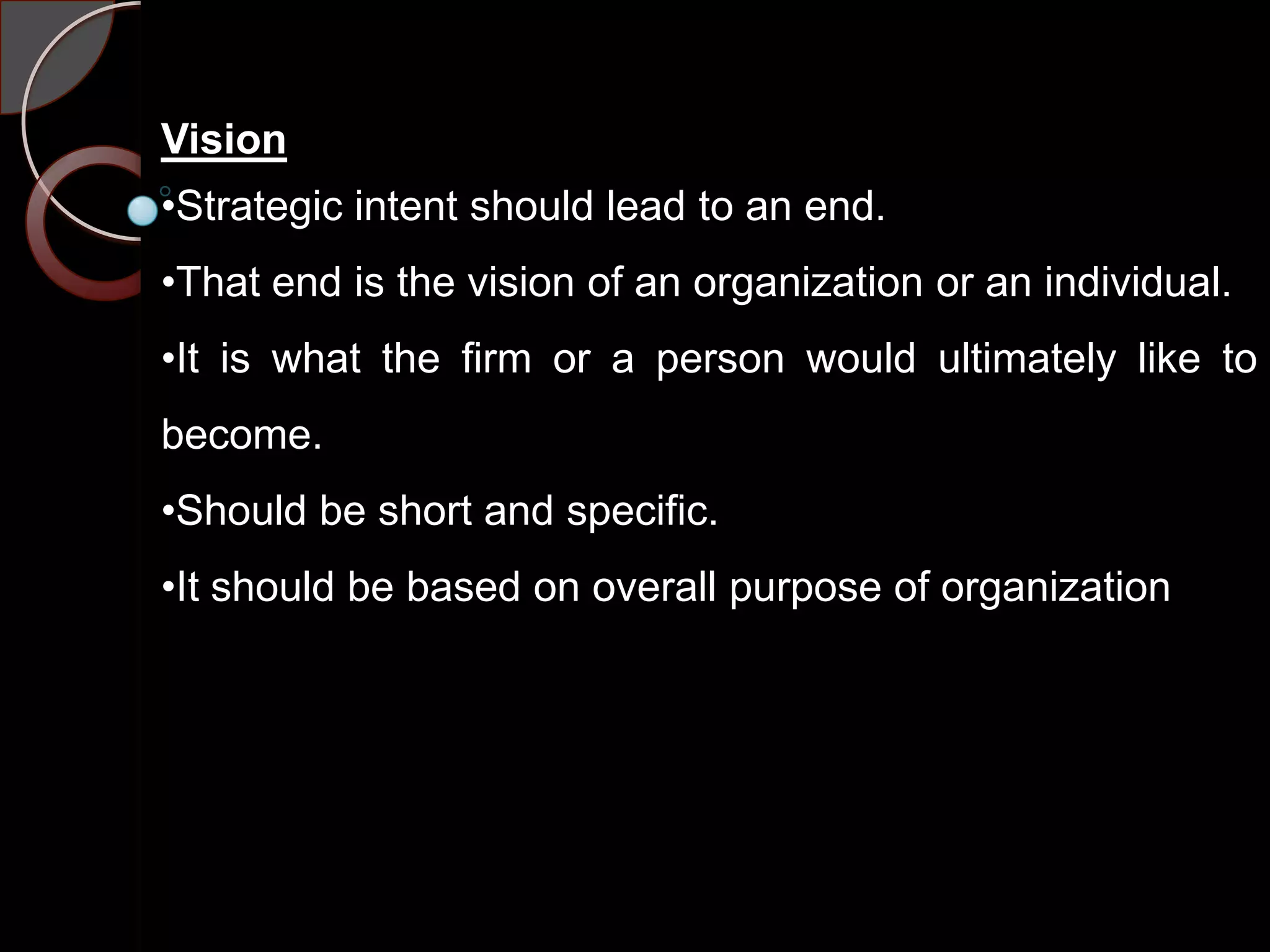 vision, mission, goals and objectives | PPTX