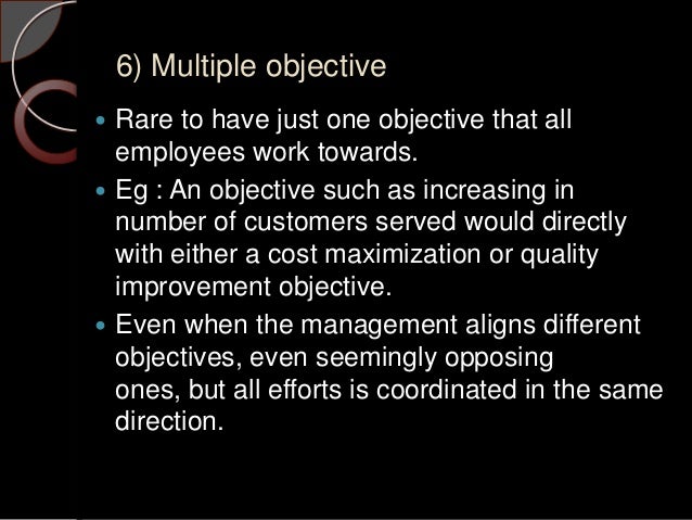 goals and objectives tied to mission goals and objectives tied to mission