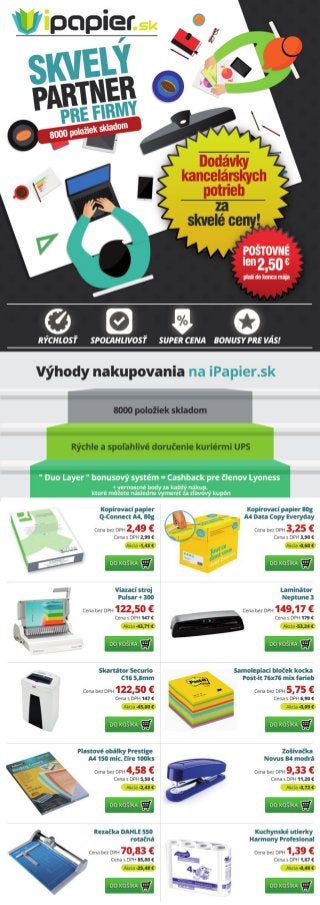 www.iPapier.sk - akciový newsletter na máj a jún 