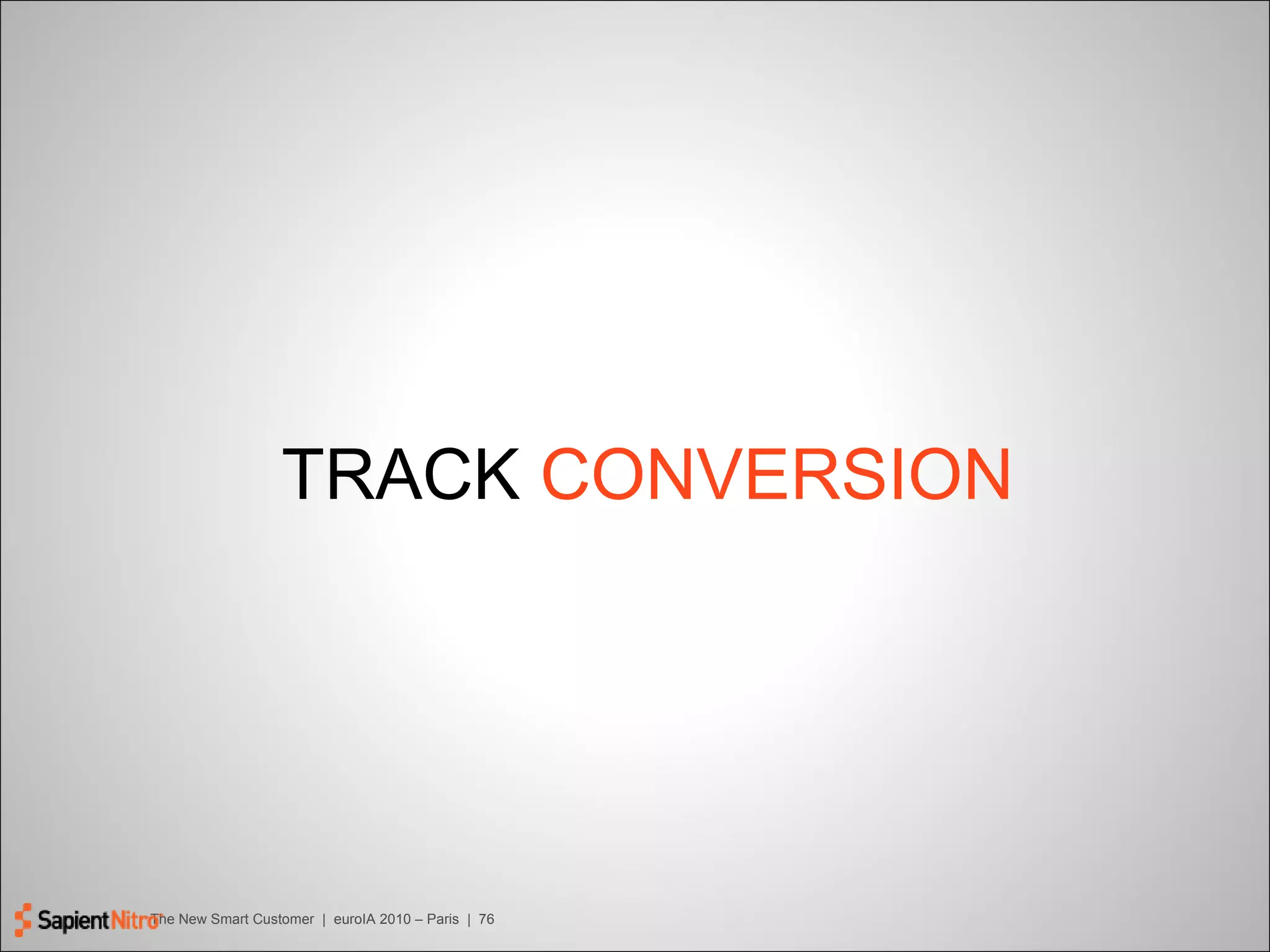TRACK  CONVERSION 