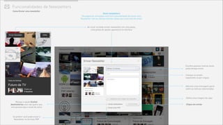 Envie newsletters
Na pagina de uma pasta você tem a possibilidade de enviar uma
Newsletter com as ultimas notícias salvas para uma lista de email.
Funcionalidades de Newsletters✉
Ao clicar no botão enviar newsletters em uma pasta,
uma janela de opções aparecerá na interface
Escolha quantas notícias desta
pasta deseja enviar.
Coloque os emails
separando-os por virgula.
Adicione uma mensagem geral
sobre as notícias selecionadas
Marque a opção Ocultar
destinatários caso não queira que
uma pessoa veja o email de outra.
Clique em enviar
Como Enviar uma newsletter
Deﬁna uma imagem de capa
Se preferir você pode enviar a
Newsletter no formato PDF
 