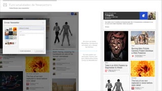 Ao clicar em enviar
Newsletter, formatamos
um email com o design
da interface.
!
!
!
Os links podem ser
acessados mesmo sem
que o destinatário tenha
acesso ao NewsMonitor
Funcionalidades de Newsletters✉ Como Enviar uma newsletter
 
