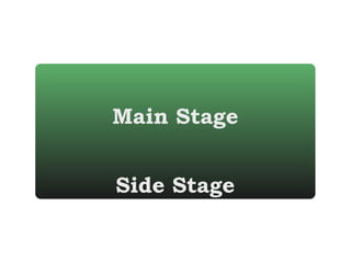 Main Stage


Side Stage
 