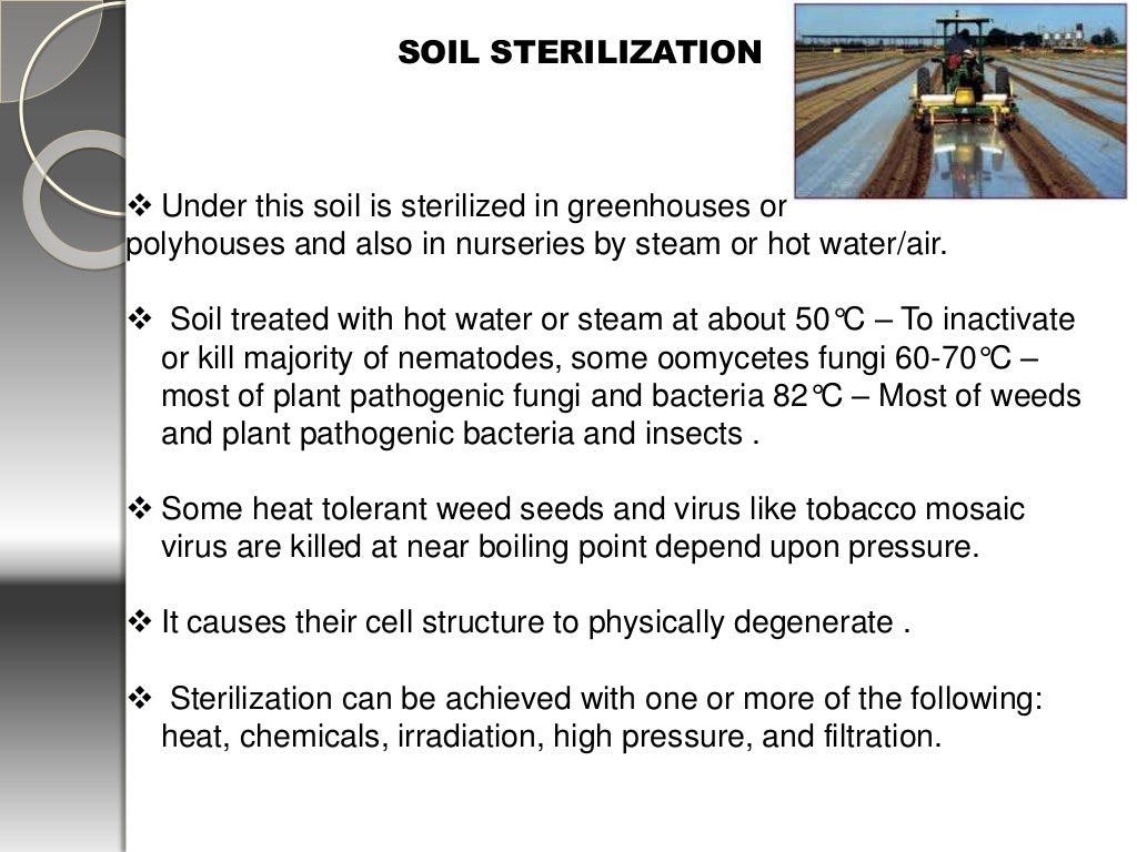 Soil sterilization,soil solarization