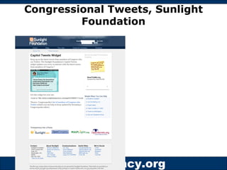 Congressional Tweets, Sunlight Foundation 