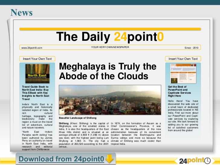 Editable Newspaper Template Powerpoint Editable Newspaper Template Powerpoint