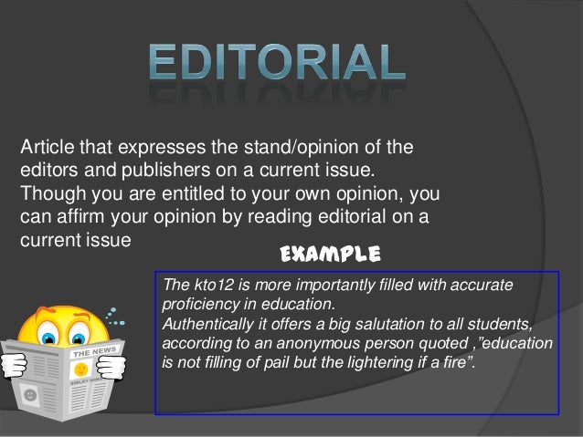 How to write an editorial for a newspaper powerpoint