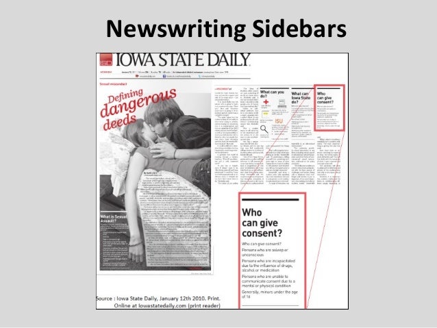 sidebar in newspaper