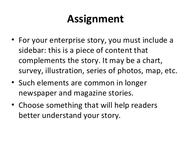 sidebar in newspaper