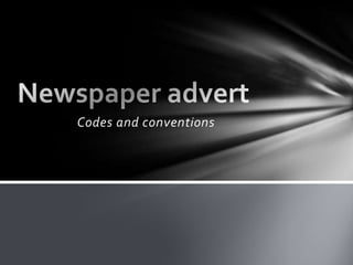 Codes and conventions
 
