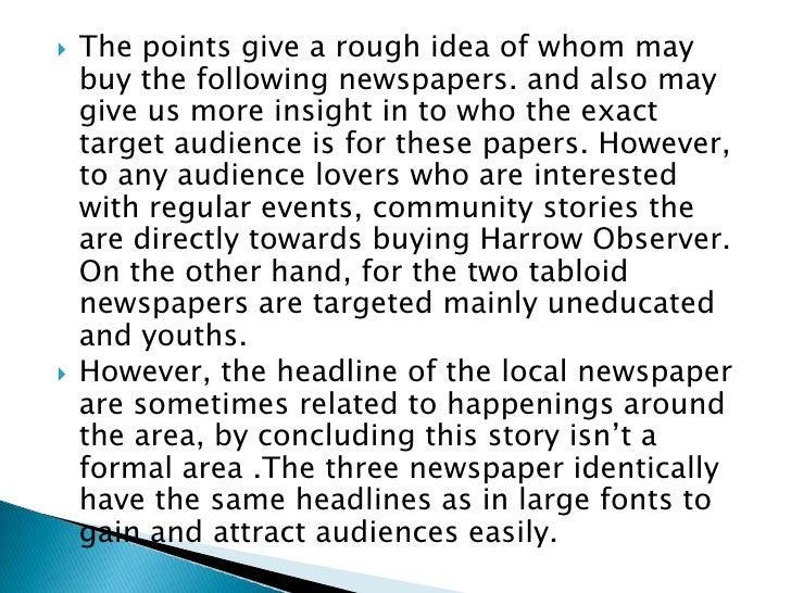 newspaper article critical analysis introduction