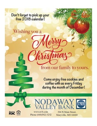 Nodaway Valley Bank newspaper advertisement