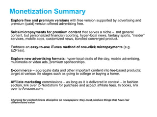 Digital Concepts to Serve the Newspaper Industry