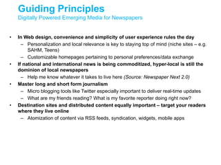 Digital Concepts to Serve the Newspaper Industry