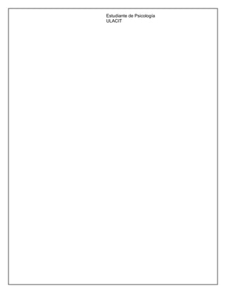 Estudiante de Psicología
ULACIT
 