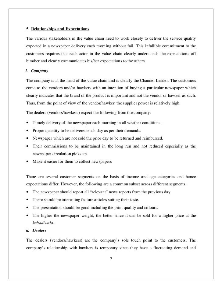 Newspaper distribution