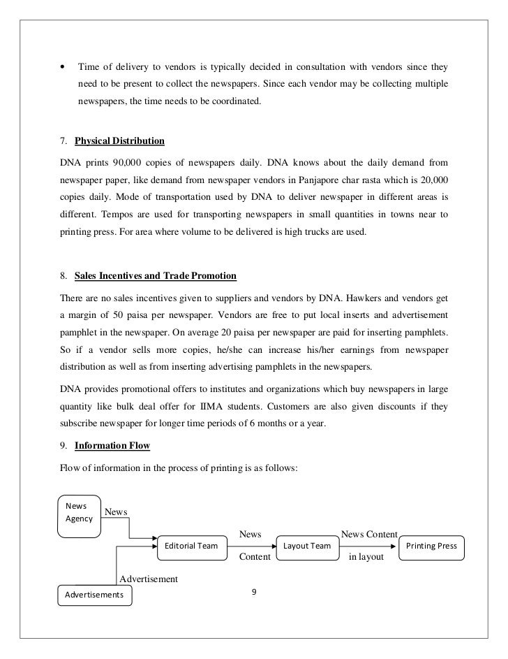 Newspaper distribution